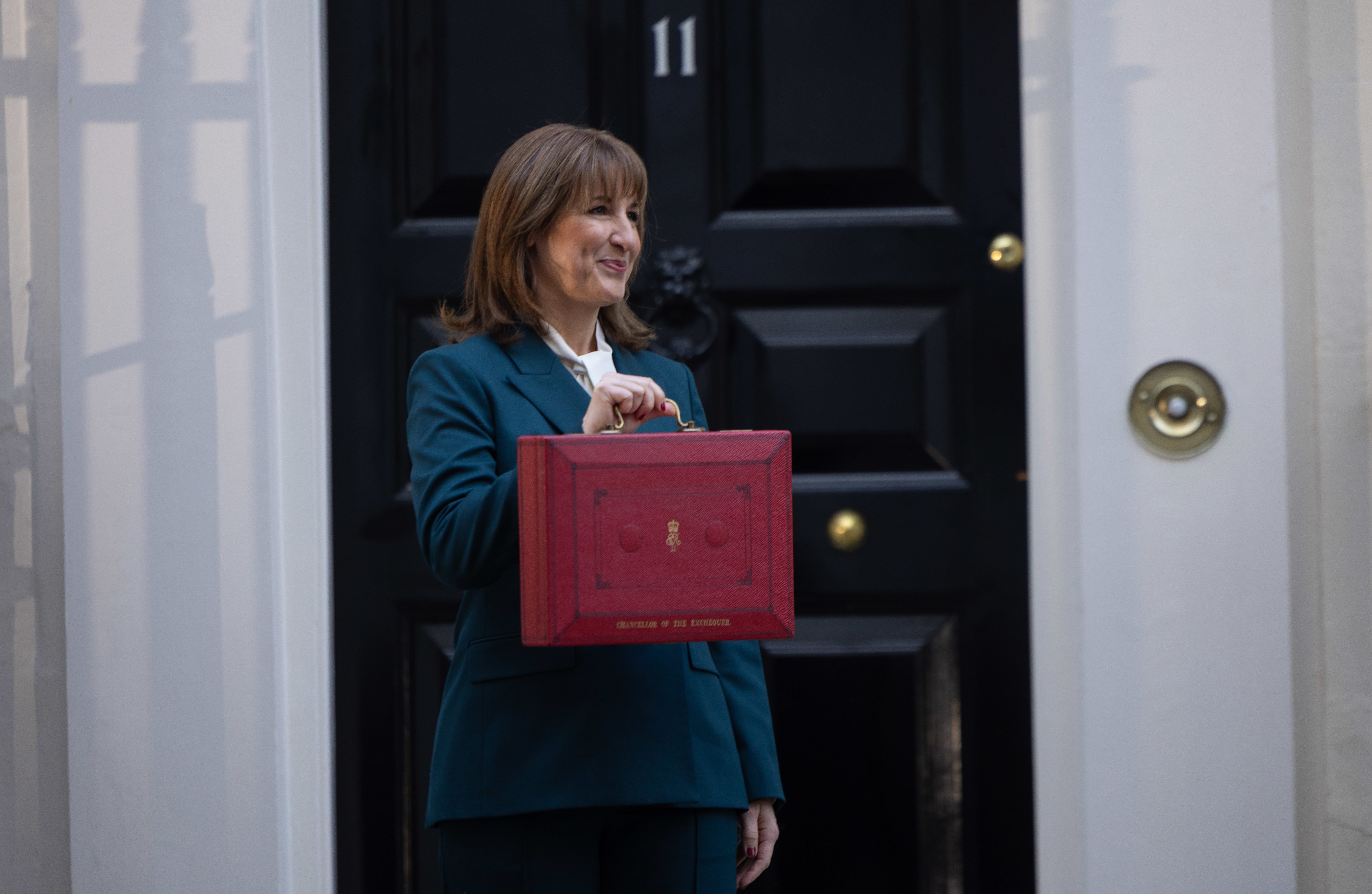 Budget Article 1. Rachel Reeves leaves Downing Street to deliver the Budget. Image, Simon Walker HM Treasury